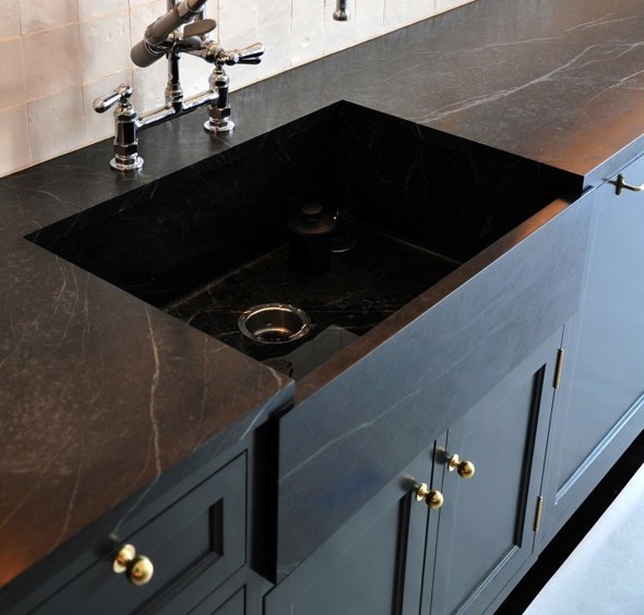 Black Concrete Countertops