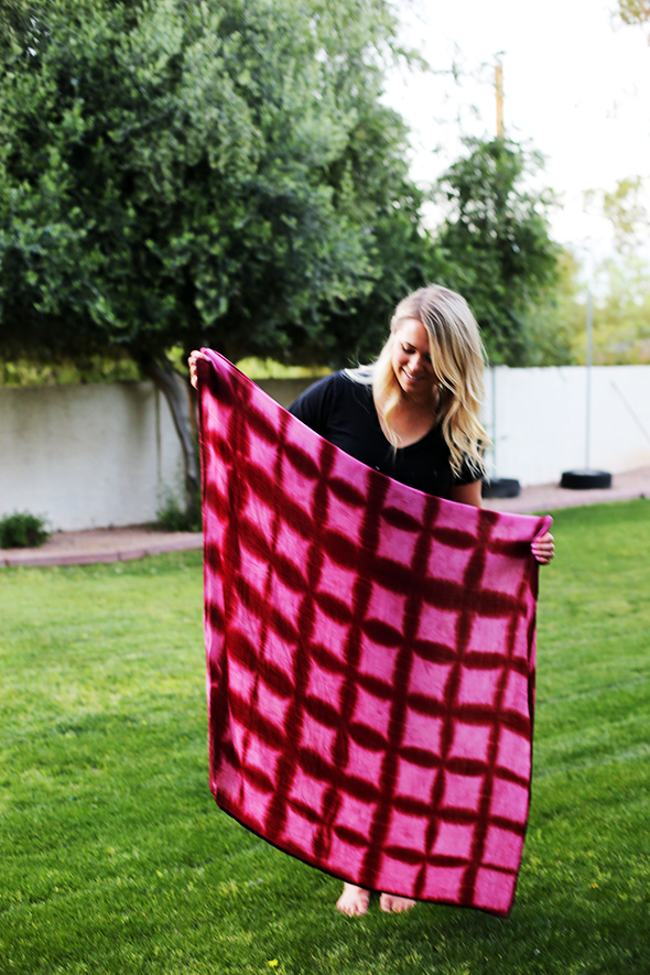 DIY Bleached Denim Faux Shibori - DIY in PDX