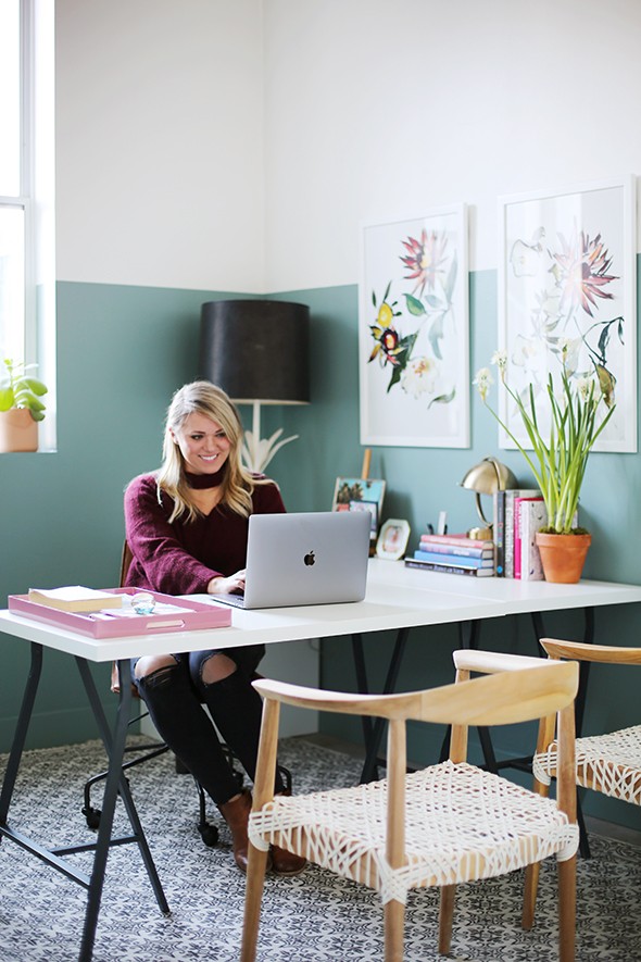 Office Makeover with BEHR’s 2018 Color of the Year!