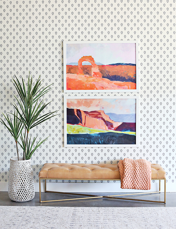 Easy DIY: Hanging Removable Wallpaper - Jenny Komenda