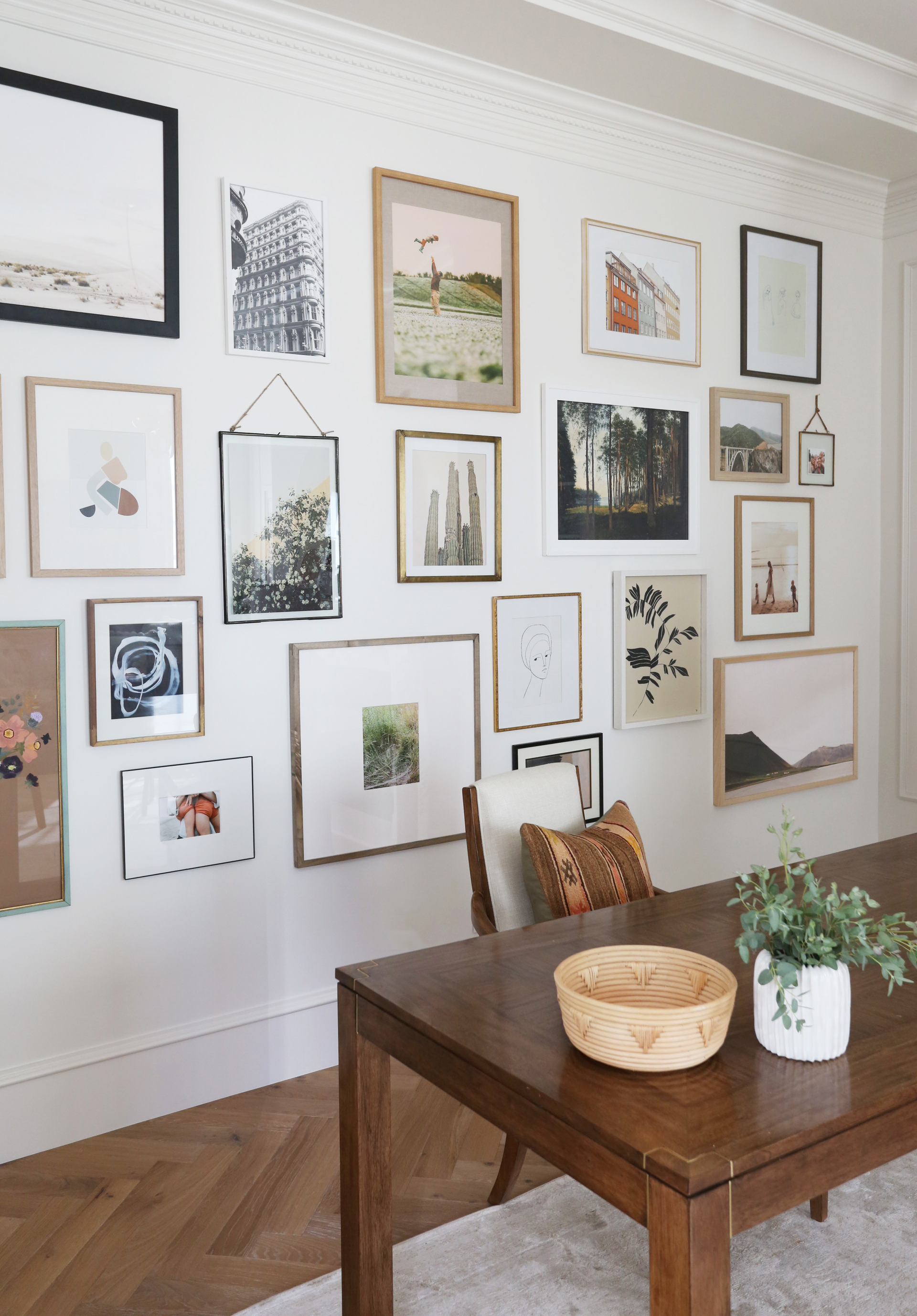 Budget Friendly Basket Wall With Goodwill Finds - A Heart Filled Home