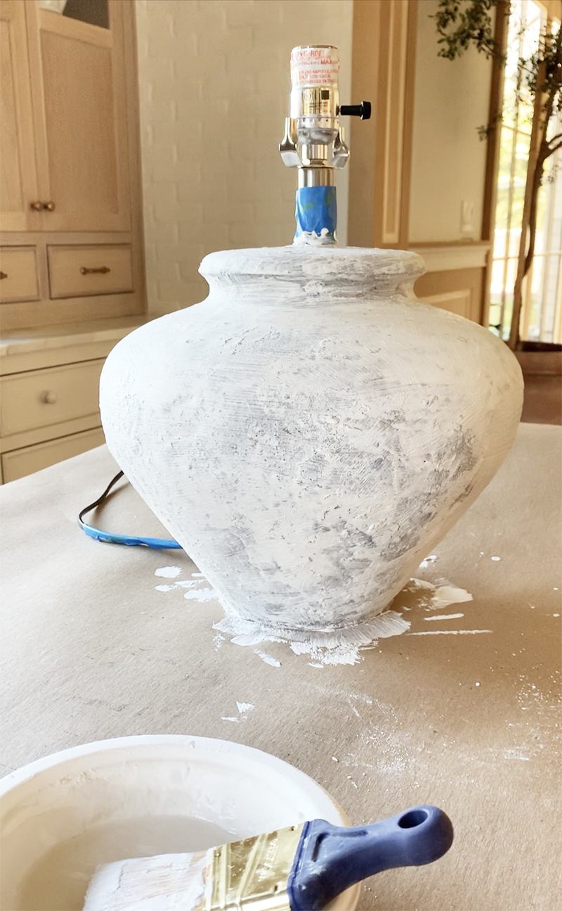 Plaster lamp store diy