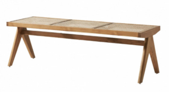 Ashton Caned Teak Bench