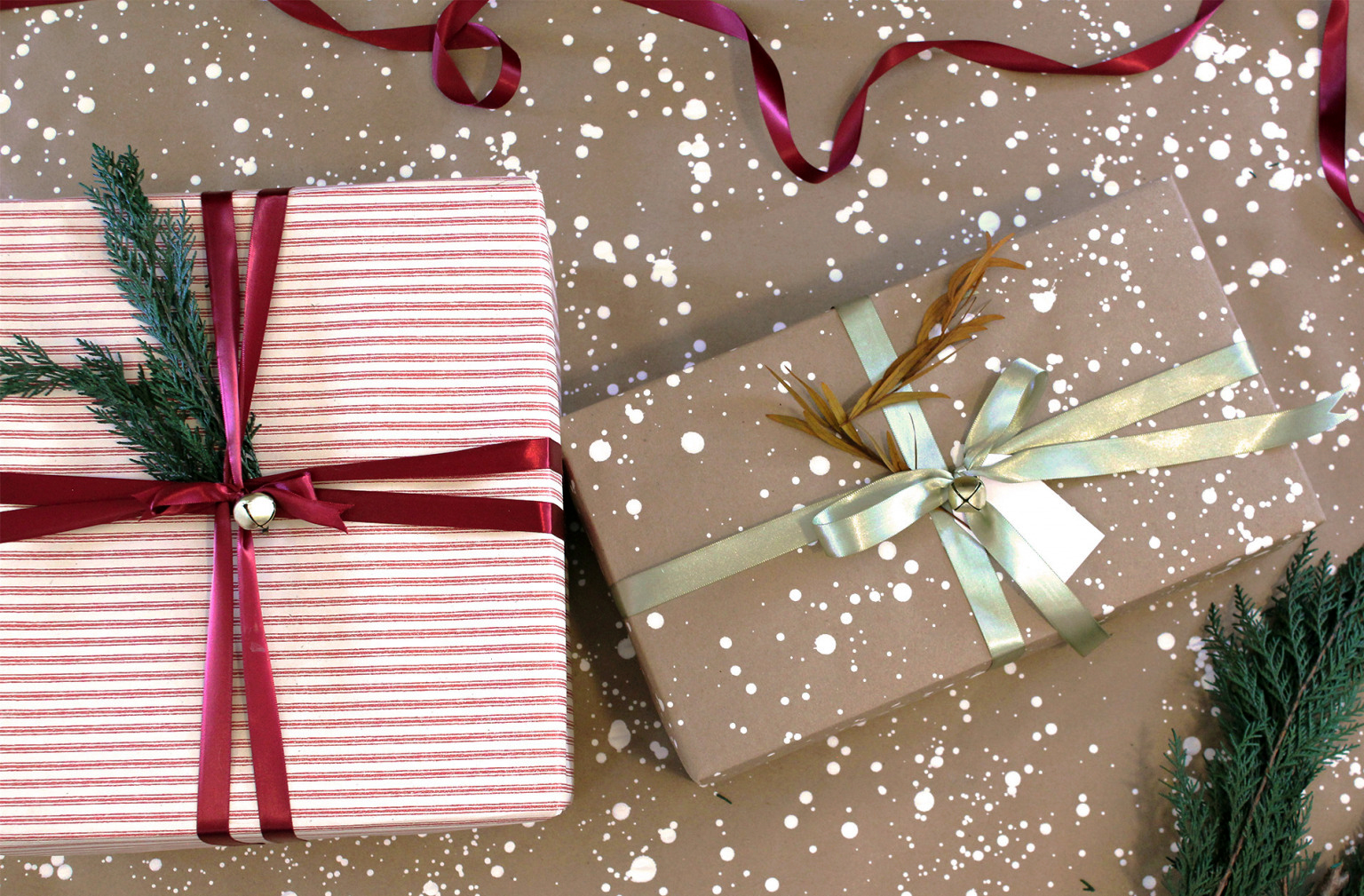 Holiday Gift Wrapping Ideas, Part 1: Kraft Paper - A Pretty Life