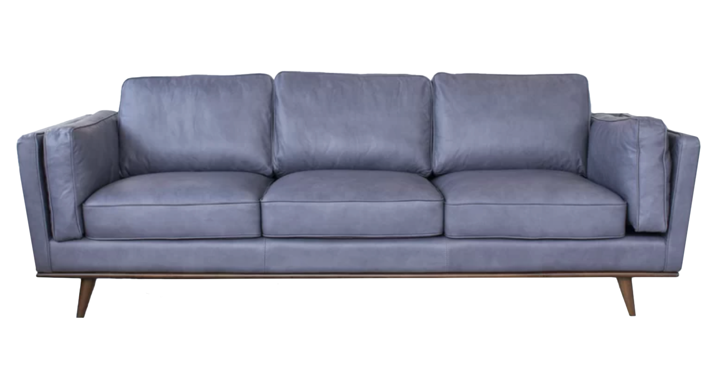 lidia 88'' genuine leather sofa